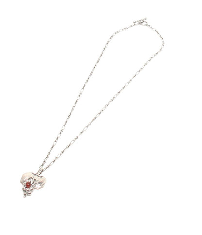 Georg Jensen ネックレス SV925 イヤーペンダント 1996 ガーネット グレープモチーフ レディース ジョージジェンセン