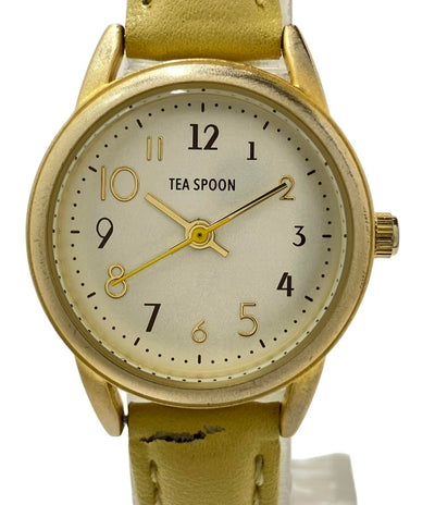 TEA SPOON 腕時計 クオーツ シルバー H01922S-1 レディース ティースプーン