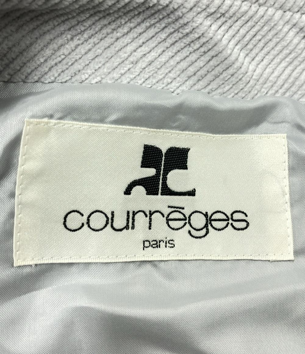 クレージュ コーデュロイクロップドジャケット アウター レディース courreges