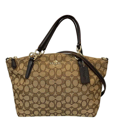 コーチ 2WAY ハンドバッグ ショルダーバッグ 斜め掛け シグネチャー レディース COACH