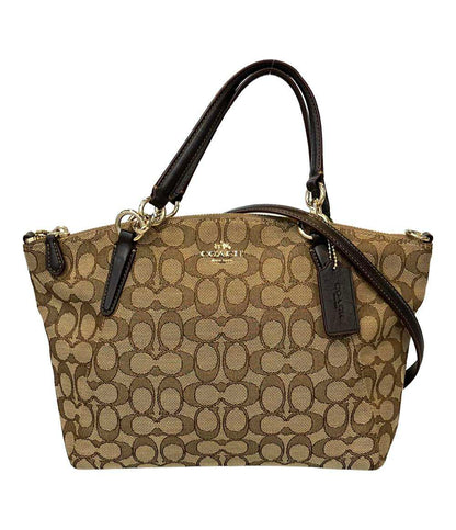 コーチ 2WAY ハンドバッグ ショルダーバッグ 斜め掛け シグネチャー レディース COACH