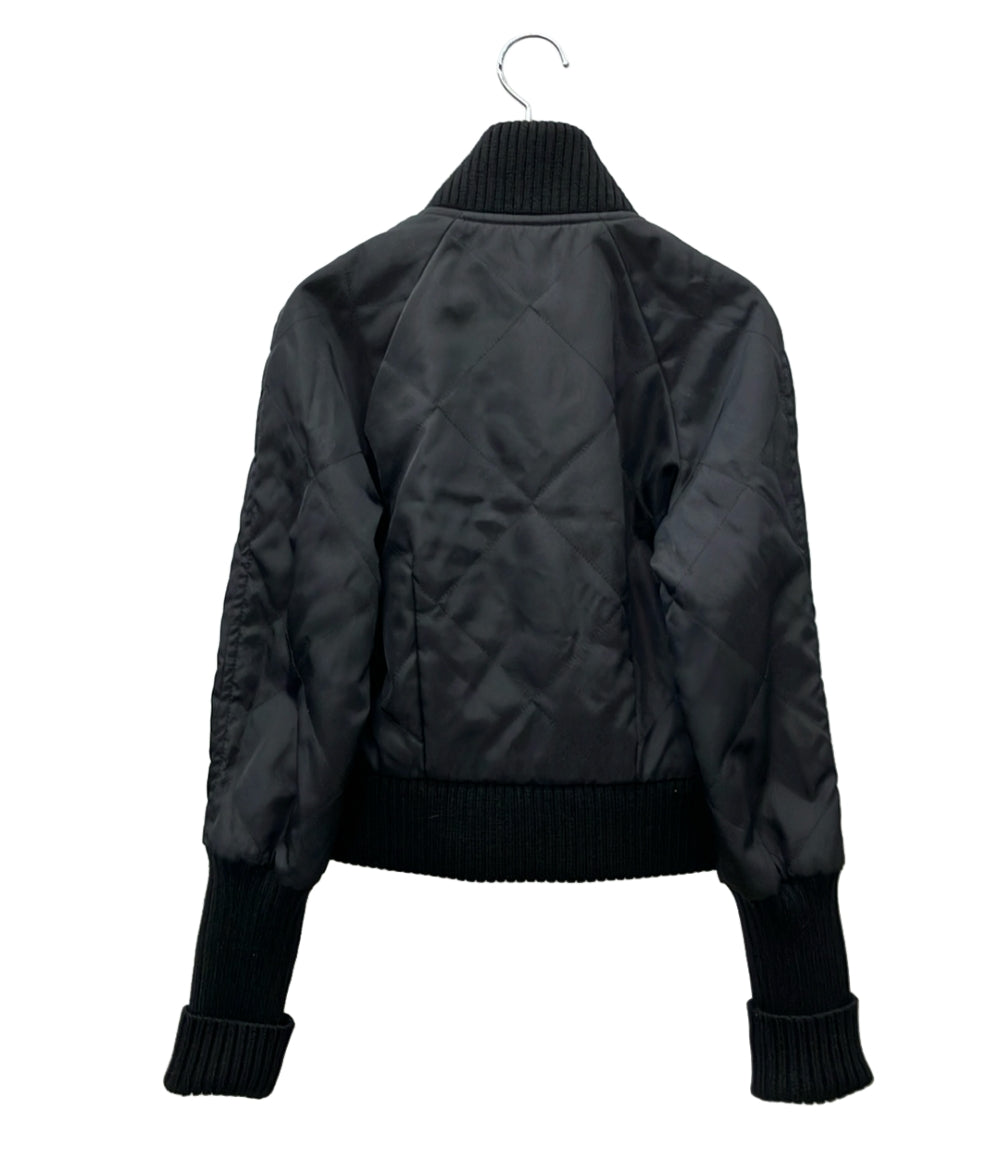 Miu Miu ブルゾン キルティング ショート MA-1ジャケット リブニット ML282 レディース SIZE 36 (XS) ミュウ ミュウ