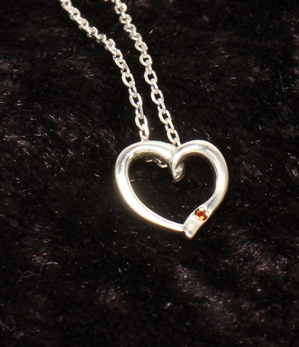 美品 ヨンドシー ネックレス SV ハートモチーフ レディース 4℃