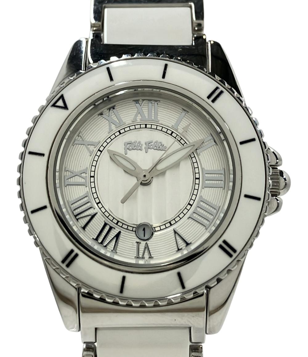 フォリフォリ ③-17  602 FolliFollie腕時計 クオーツ シルバー w レディース