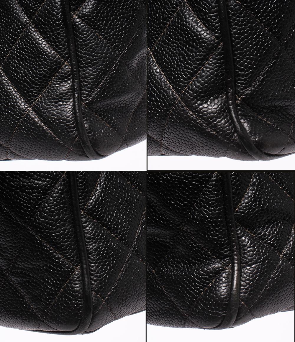 訳あり CHANEL ハンドバッグ ミニボストンバッグ 8番台 キャビアスキン レディース シャネル