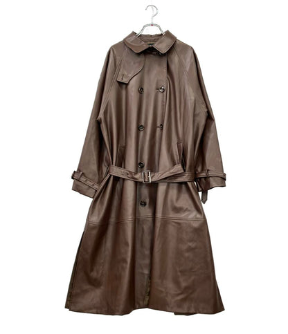 AMBIENT フェイクレザーロングコート CAKA0293 レディース SIZE S アンビエント