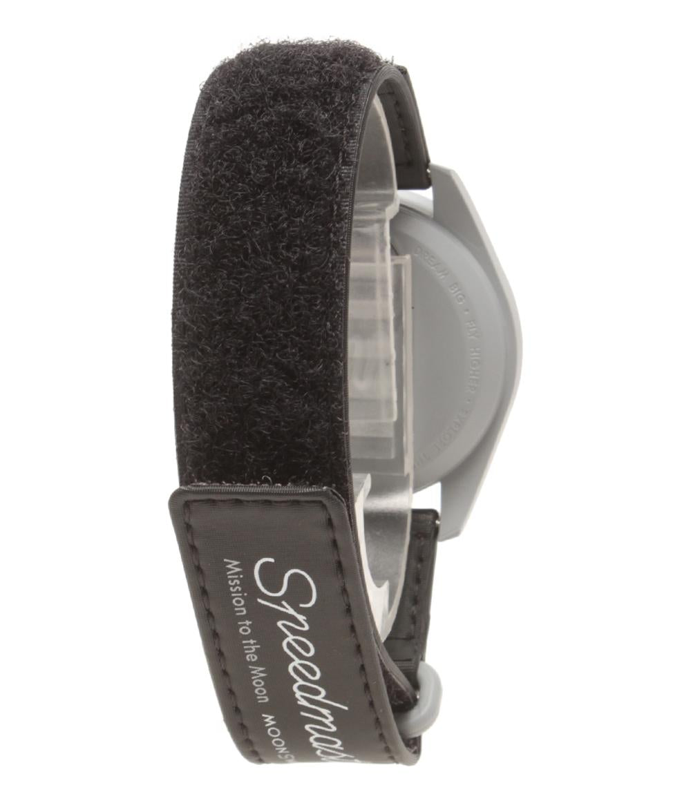 美品 オメガ スウォッチ 腕時計 MISSION TO JUPITER クオーツ ブラック メンズ OMEGA Swatch