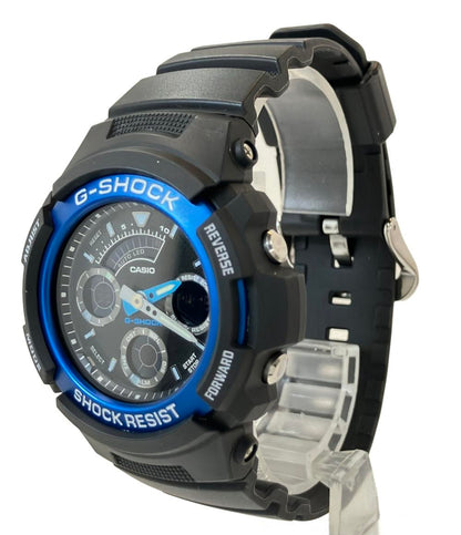 カシオ 腕時計 G-SHOCK クオーツ ブラック AW-591 メンズ CASIO