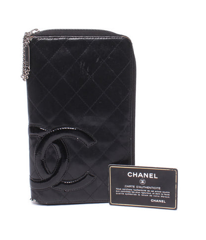 CHANEL 長財布 オーガナイザー シルバー金具 14番台 カンボン レディース シャネル