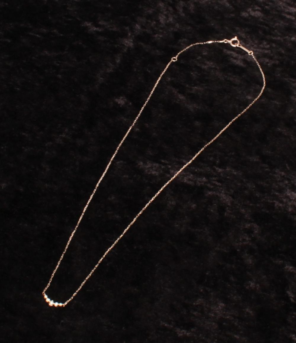 美品 ヨンドシー ネックレス K10 ダイヤ レディース 4℃