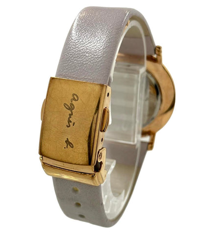 アニエスベー 腕時計 クオーツ ホワイト VJ20-KBW0 レディース agnes b.