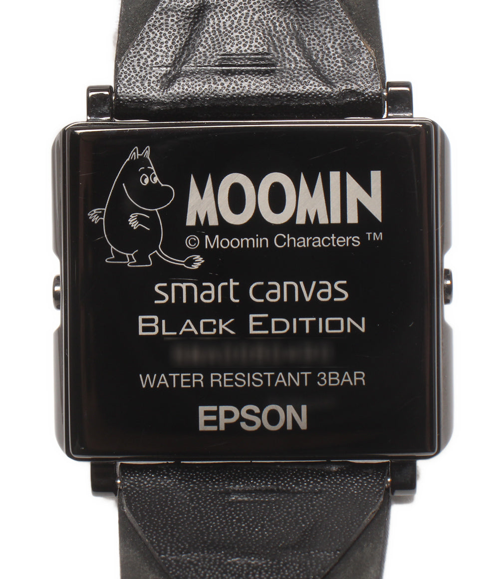 Epson 腕時計 ムーミン ニョロニョロ スマートキャンバス クオーツ レディース メンズ エプソン
