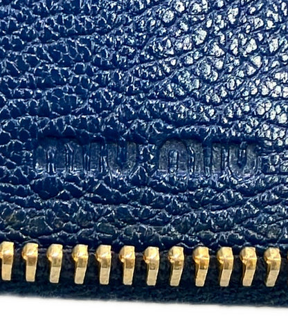 Miu Miu ラウンドファスナー二つ折り長財布 レディース ミュウ ミュウ