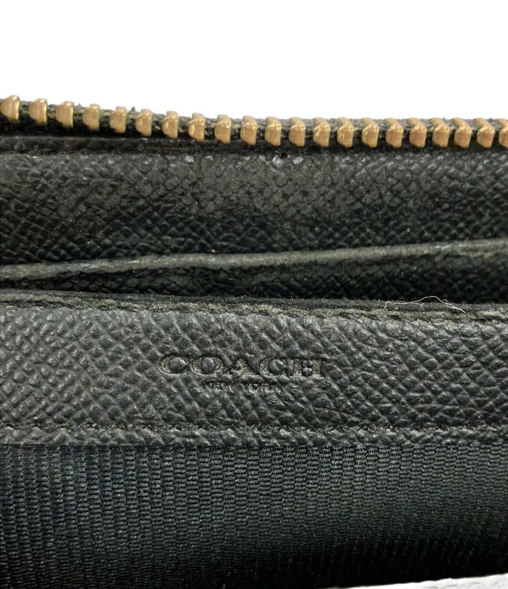 COACH ラウンドファスナー長財布 ミニシグネチャー 52456 レディース コーチ