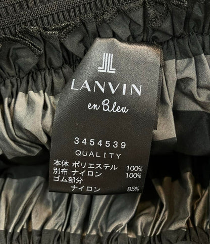 美品 LANVIN en Bleu 膝丈スカート レース 3454539 レディース SIZE 38 (M) ランバンオンブルー