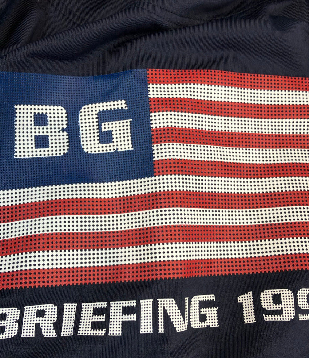 BRIEFING 半袖ポロシャツ MS BG FLAG POLO RF BRG243M06 メンズ SIZE L ブリーフィング