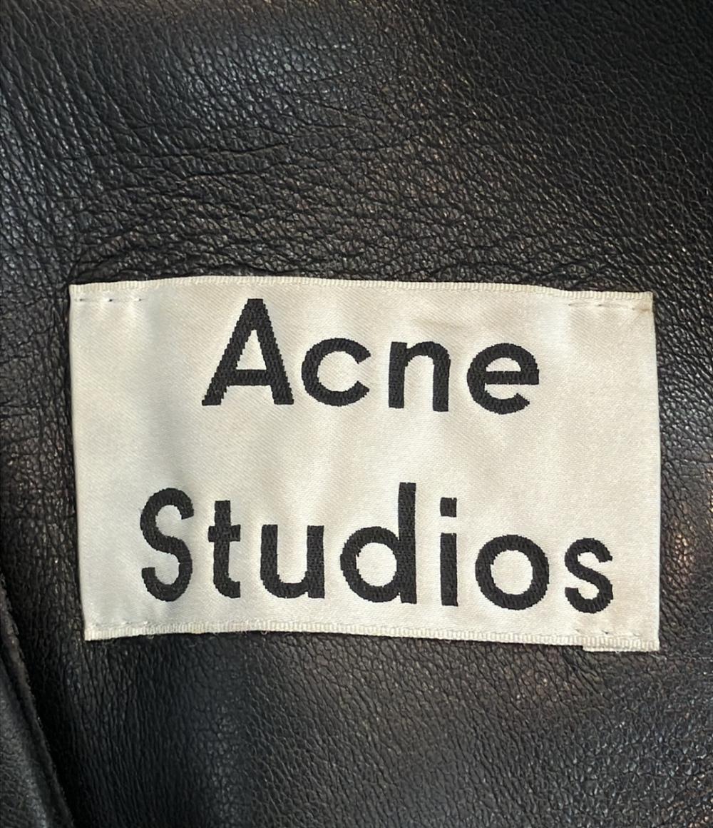 ACNE STUDIOS レザー ダブル ライダースジャケット NATE CLEAN 2AG156 メンズ SIZE 44 アクネ ストゥディオズ