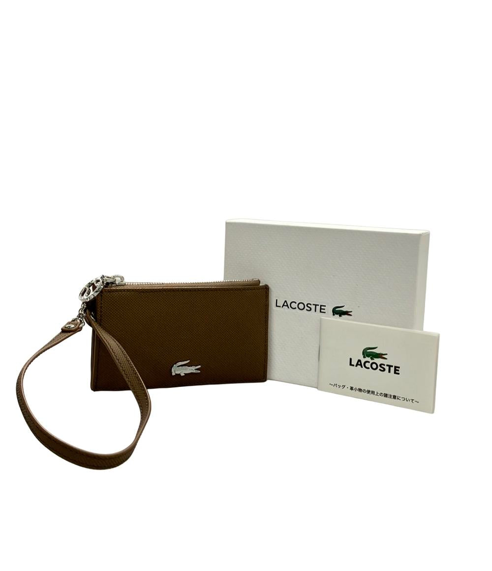 LACOSTE コインケース パスケース カラビナ付き レディース ラコステ
