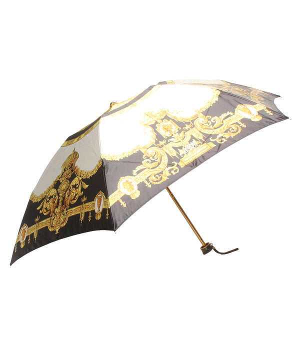 VERSACE ベルサーチ 折りたたみ傘 晴雨兼用 ゴールド ブラック 希少品✨ VERSACE 折りたたみ傘 レディース ヴェルサーチ – Rehello by BOOKOFF
