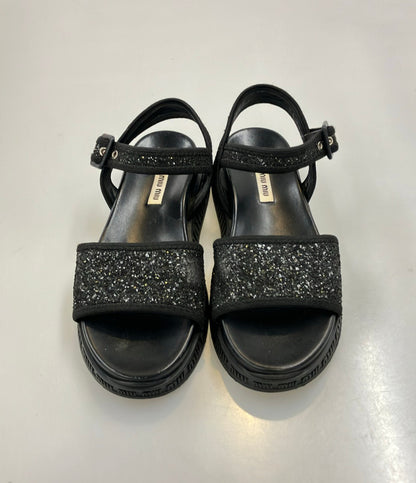 MIUMIU スポーツサンダル グリッター レディース SIZE 37 1/2 (24.5cm) ミュウミュウ