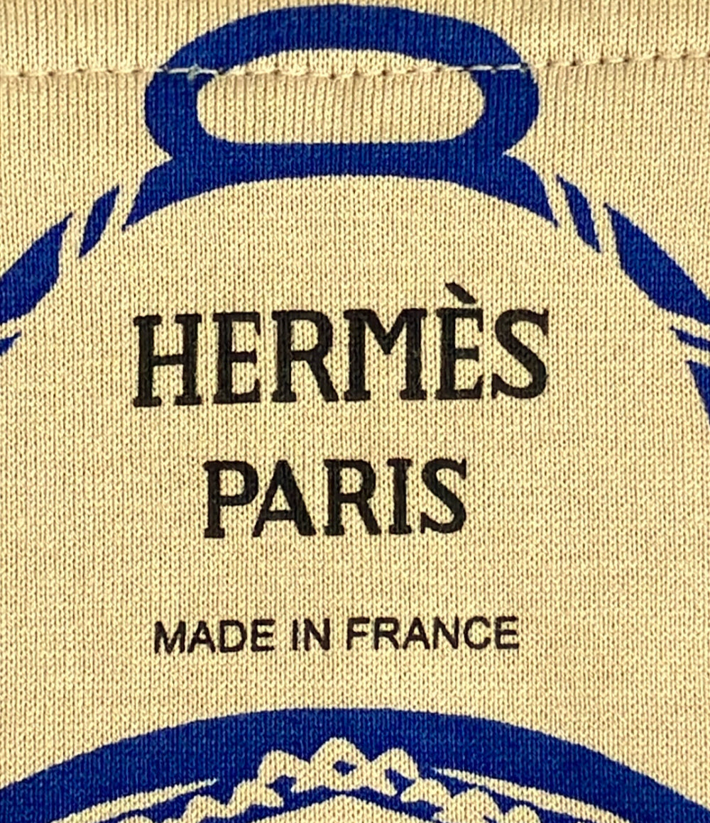 美品 HERMES ファンタジー・デトリエ 半袖 Tシャツ 3E4622DM レディース SIZE 34 エルメス
