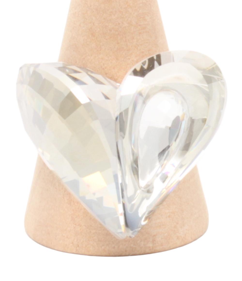 美品 スワロフスキー リング 指輪 ハートモチーフ レディース SIZE 17号 SWAROVSKI