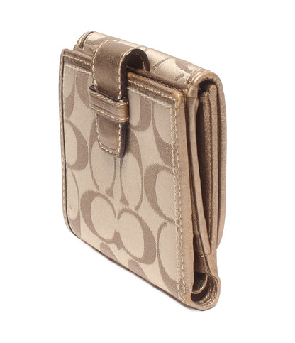 COACH Wホック二つ折り財布 シグネチャー レディース コーチ