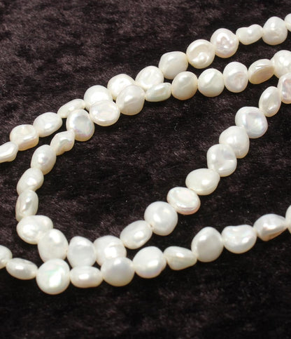 美品 ネックレス ボタンパール バロック レディース