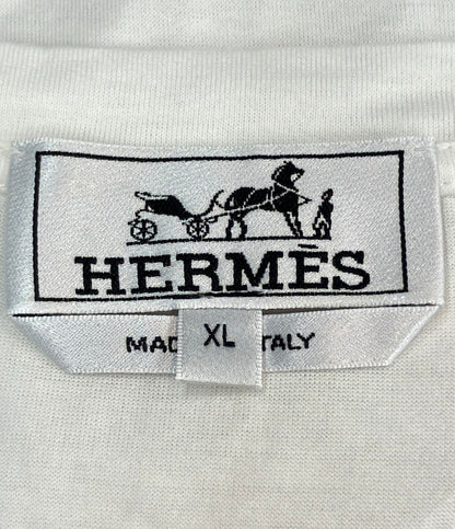 美品 HERMES 半袖Tシャツ IMPRIME ODYSEE クルーネック メンズ SIZE XL エルメス