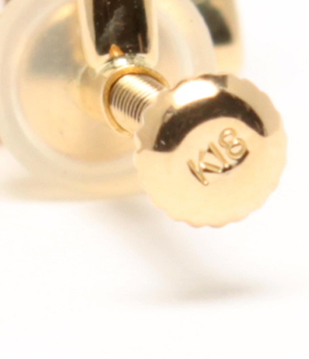 美品 RUGIADA イヤリング K18 ピンクトルマリン レディース ルジアダ