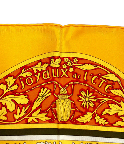 美品 HERMES スカーフ シルク100% カレ90 Joyaux de l'Eté レディース エルメス