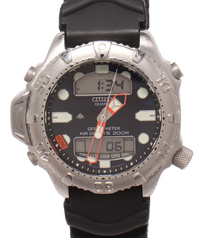 CITIZEN 腕時計 アクアランド プロマスター クオーツ ブラック C500-Q00150 メンズ シチズン