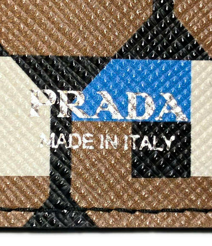 美品 PRADA 4連キーケース キーリング付き サフィアーノ 1PG004 メンズ レディース プラダ