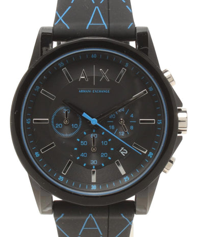 美品 ARMANI EXCHANGE 腕時計 クオーツ ブラック AX1342 メンズ アルマーニエクスチェンジ