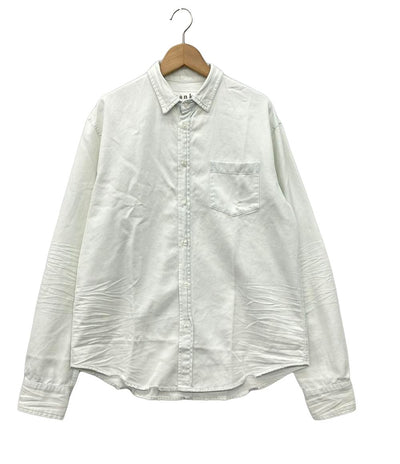 フランクアンドアイリーン 長袖シャツ デニムシャツ ダメージ加工 メンズ SIZE S (S) Frank&Eileen