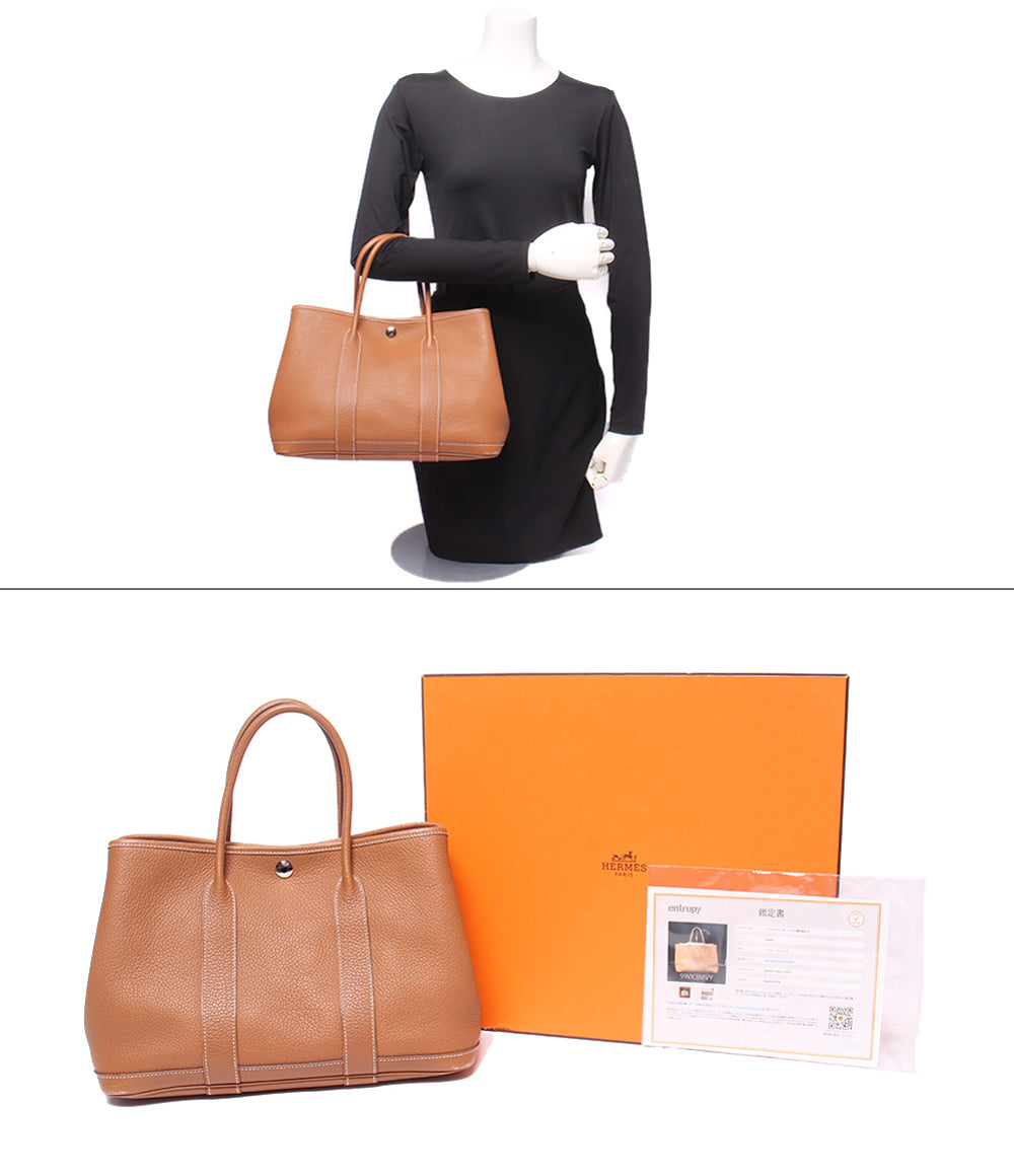 HERMES ハンドバッグ トートバッグ シルバー金具 □N刻印 ガーデンパーティTPM レディース エルメス
