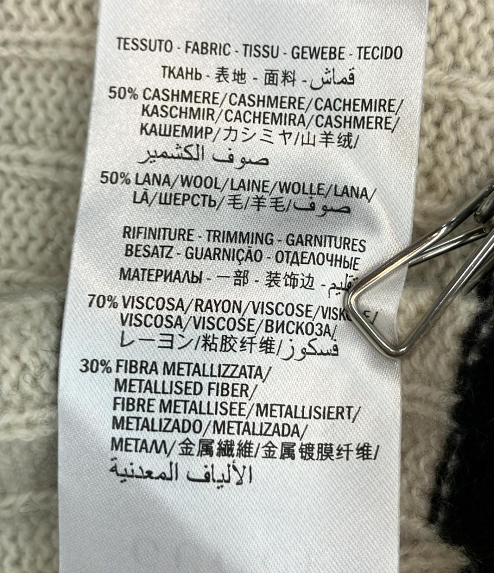 GUCCI 長袖ニットカーディガン ストライプ ゴールド レディース SIZE S グッチ