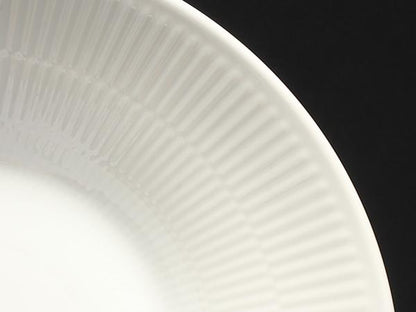 美品 ロイヤルコペンハーゲン ディーププレート パスタプレート 皿 24cm ホワイトフルーテッド Royal Copenhagen