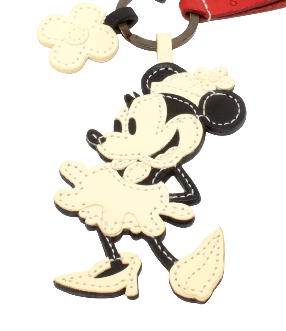 genten Disney チャーム レザー ミニーマウスモチーフ レディース ゲンテン