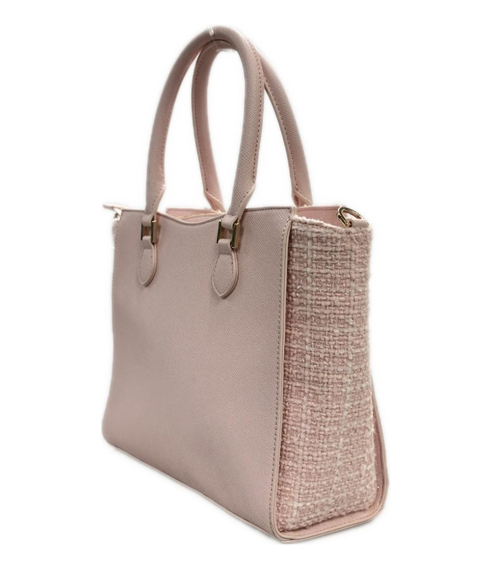 美品 サマンサベガ ハンドバッグ ショルダーバッグ 2WAY 斜め掛け ツイード ダイヤカット レディース Samantha Vega