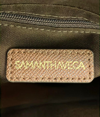 美品 Samantha Vega ハンドバッグ ショルダーバッグ 2WAY 斜め掛け ベルトビジューハンドバッグ レディース サマンサベガ