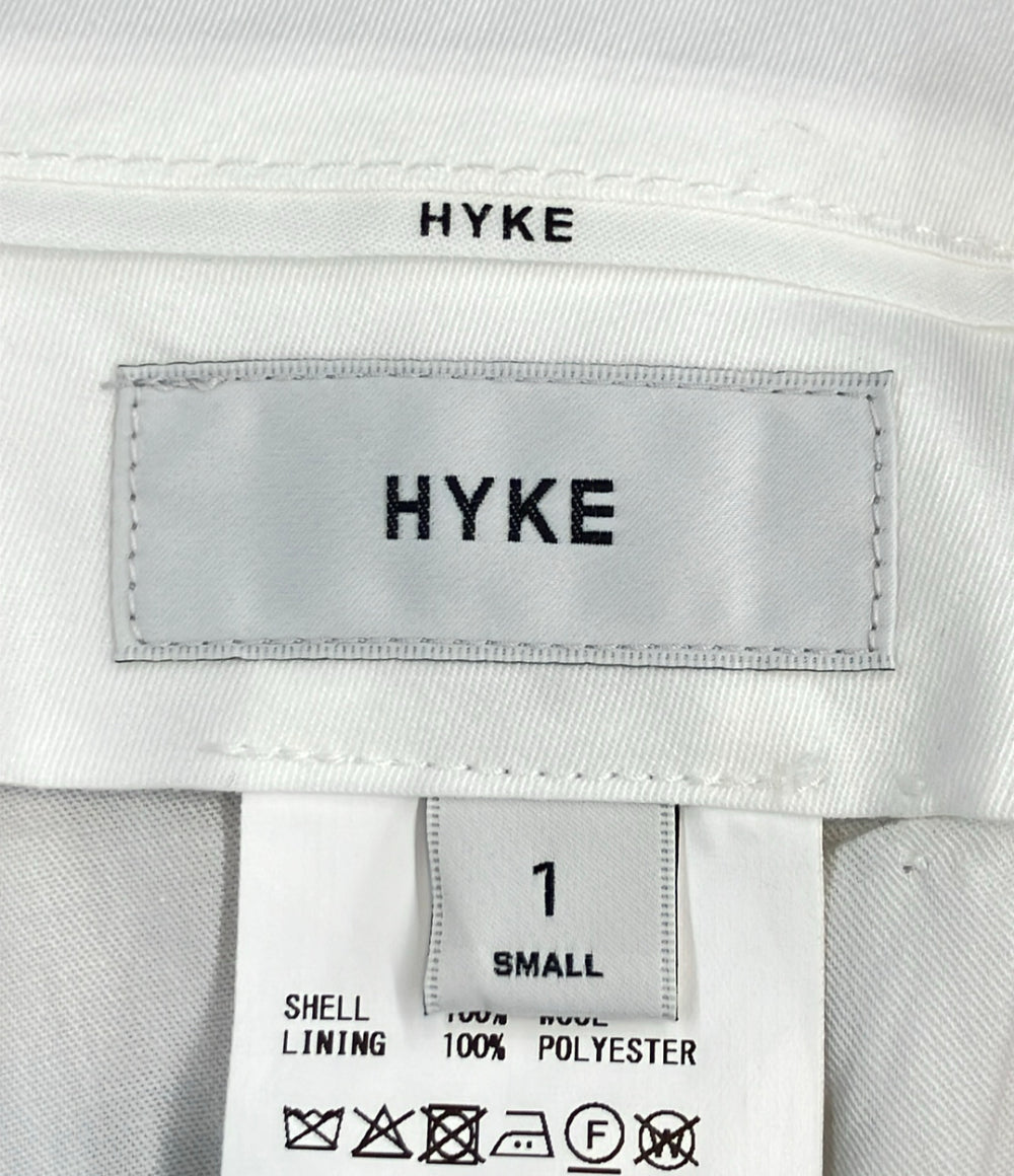 HYKE ハウンドトゥース バレルレッグ パンツ 13359 レディース SIZE S ハイク