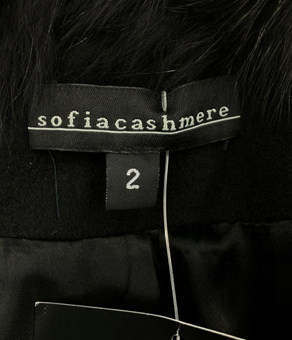 ソフィアカシミヤ ファーコート レディース SIZE 2 (M) sofia cashmere