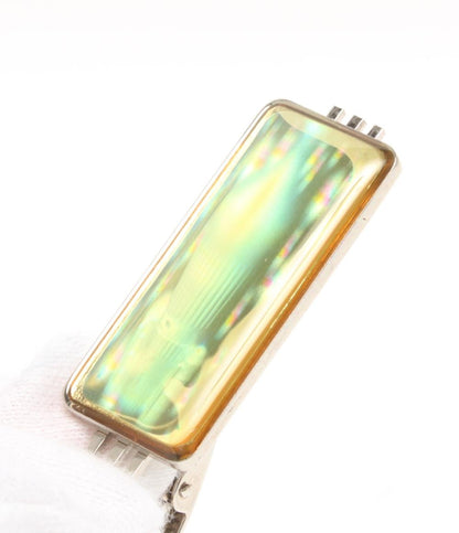 タイピン タイバーH-II ロケット ホログラム メンズ