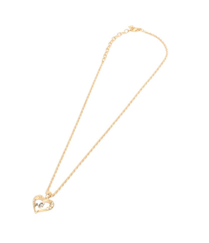 美品 NINA RICCI ネックレス ロゴ ハートモチーフ レディース ニナリッチ