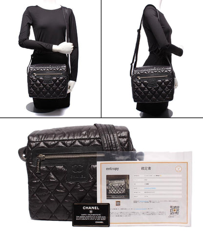 CHANEL ショルダーバッグ メッセンジャーバッグ 肩掛け 斜め掛け シルバー金具 マトラッセ コココクーン A48616 レディース メンズ シャネル
