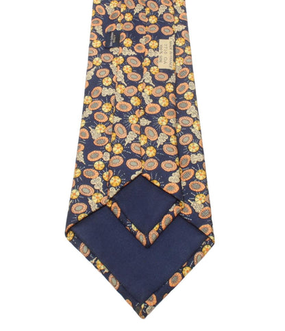 エルメス ネクタイ シルク100％ 宝石の花 メンズ HERMES
