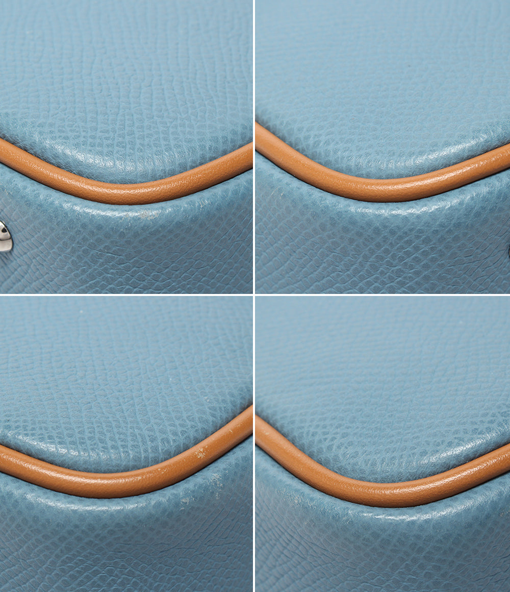 HERMES ハンドバッグ シルバー金具 □J刻印 ヴォーエプソン ミニプリュム レディース エルメス