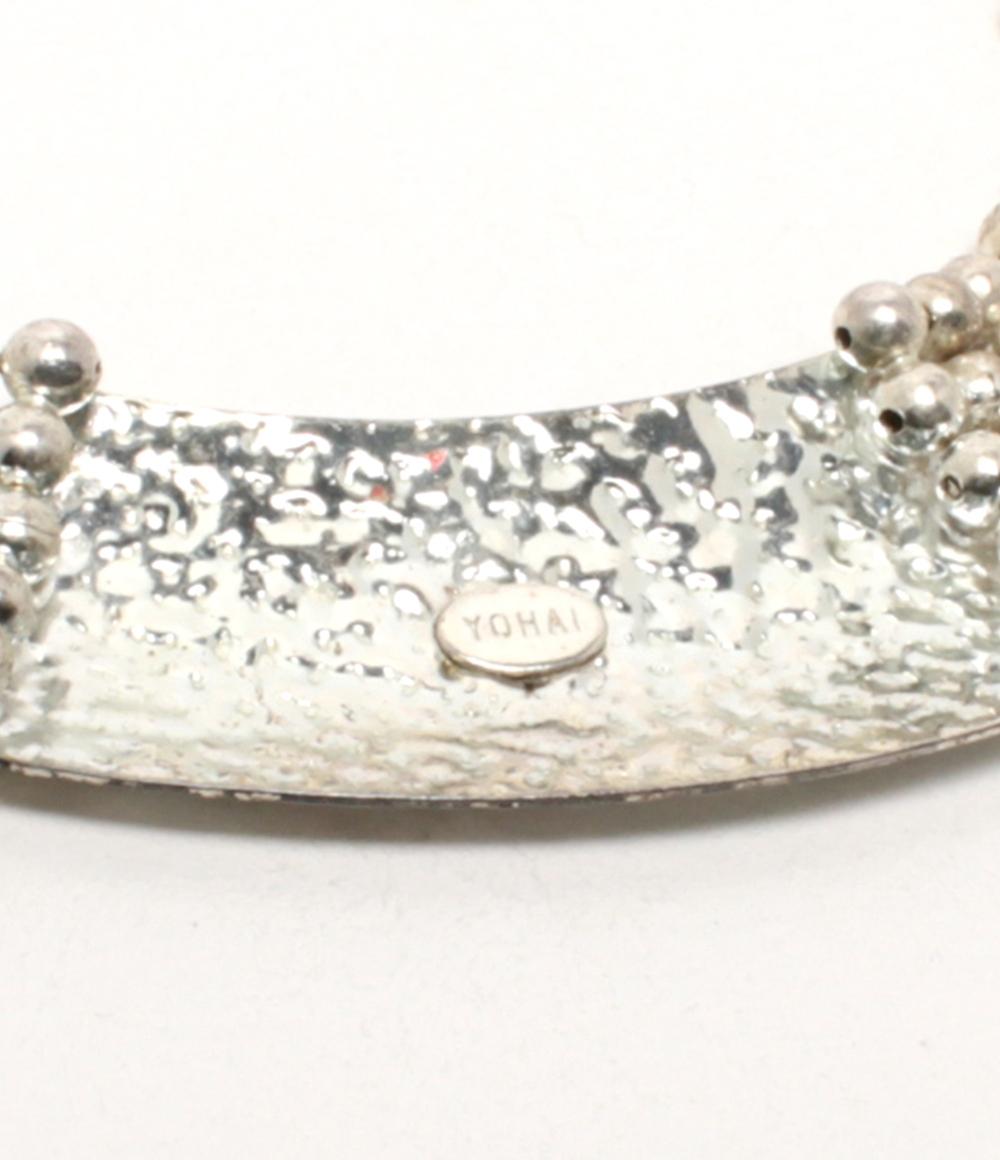 YOHAI チョーカー ネックレス イヤリング ボールチェーン 2点セット レディース