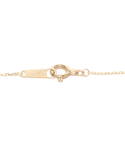 美品 agete ネックレス K10 ダイヤ0.03ct レディース アガット